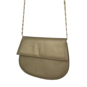 Vintage Dawli Crossbody Bag Purse Small Gold Leather Chain Strap Formal Evening